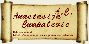 Anastasija Cumpalević vizit kartica